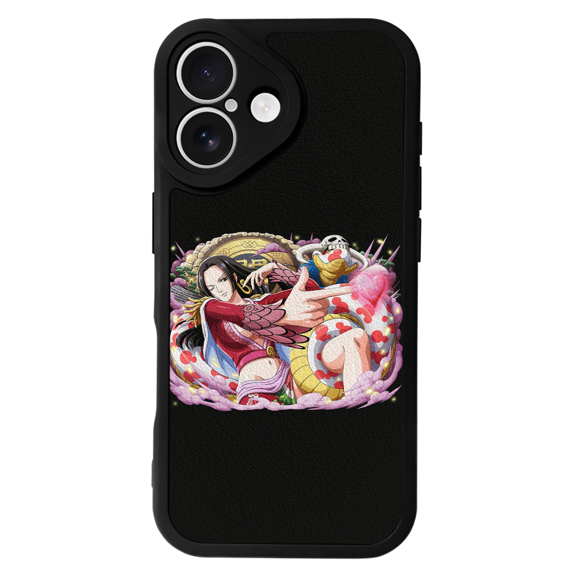 （画像用） ワンピース ボア・ハンコック ONE PIECE Boa·Hancock 【iPhone 16シリーズ対応】シリコンスマホケース（レザー調） 材質：シリコン
